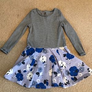 Tea Cotton Long Sleeve Dress